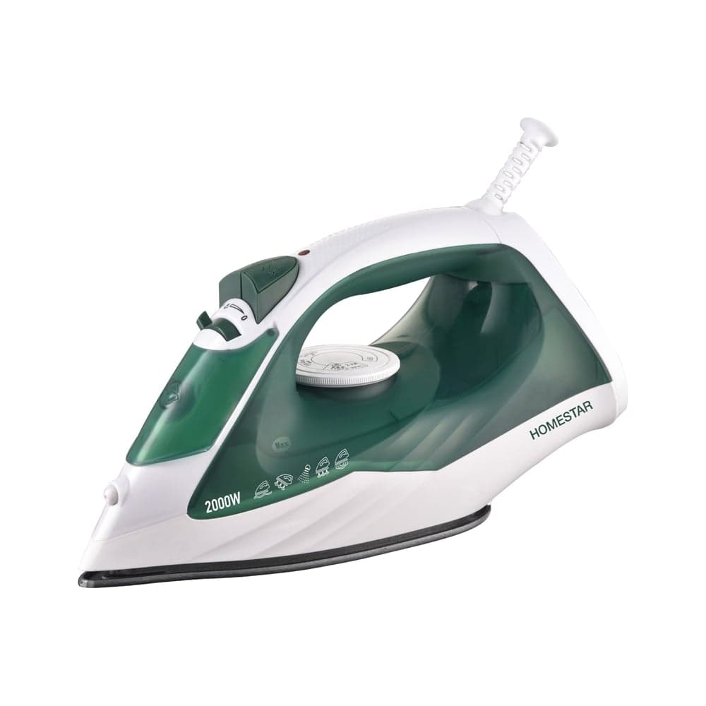 Утюг Homestar hs-4008 бело-зеленый 2200 Вт, пар, тефлоновая подошва, антинакипь 105375