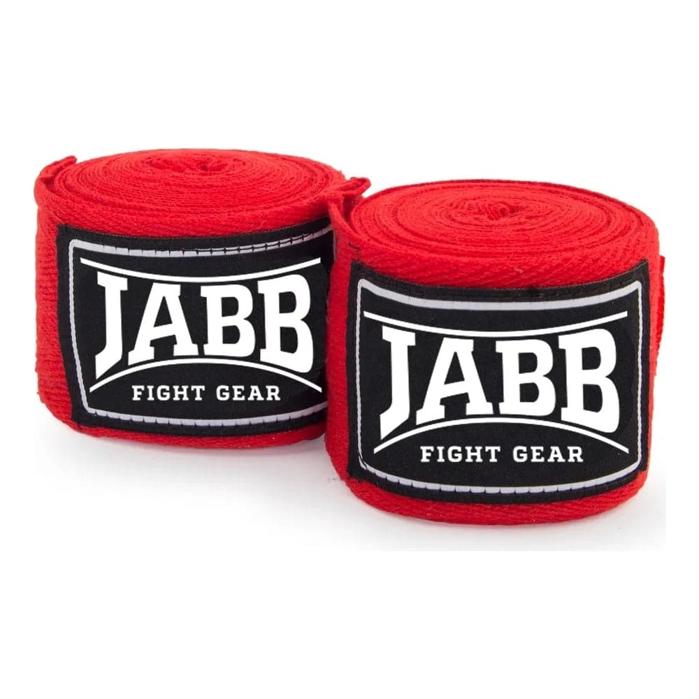 Боксерские бинты Jabb je-3030 красный, 3.5м 4690222121285
