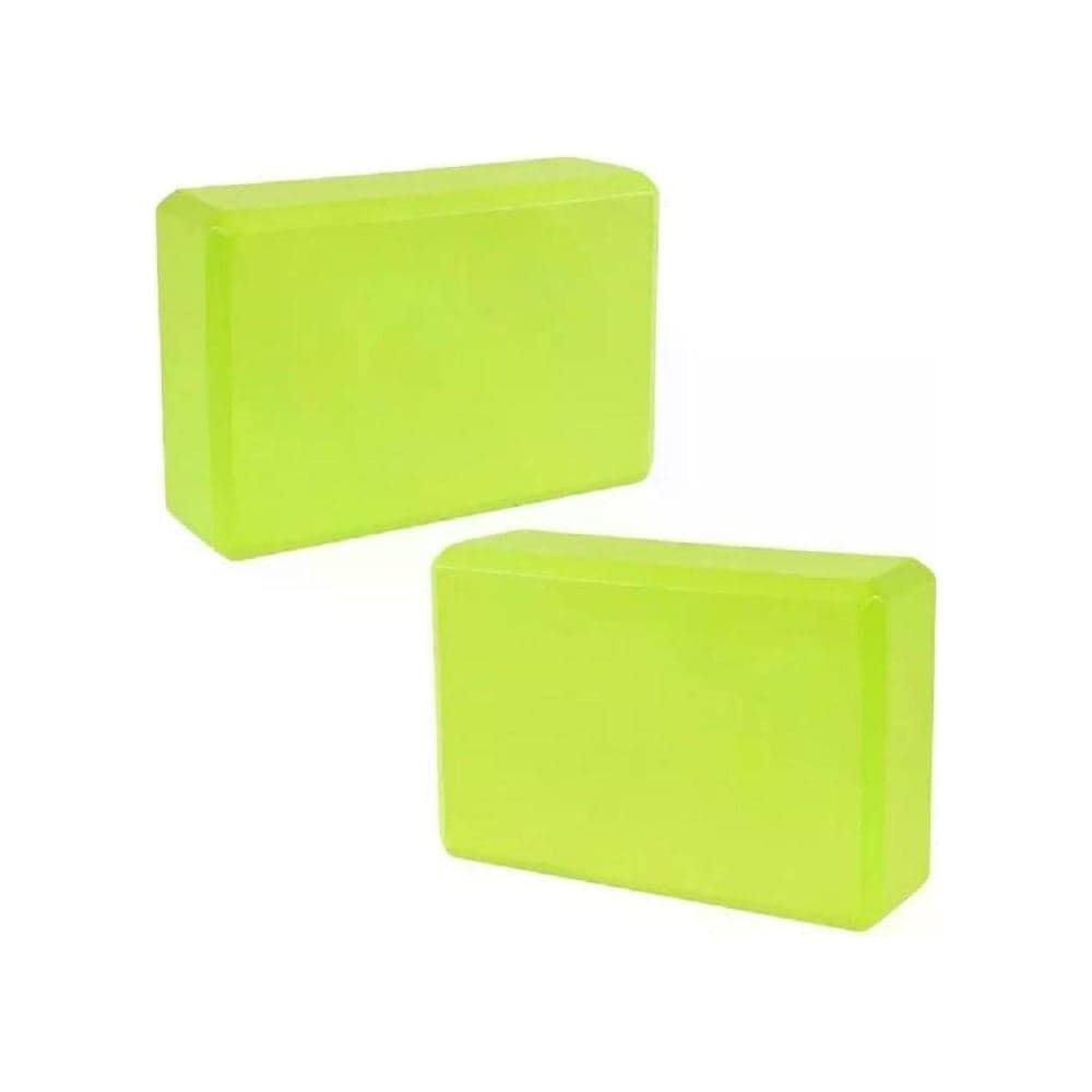 Набор блоков для йоги Nonstopika ZDKblock7.5green 2 шт, зеленый ZDKblock7.5/green