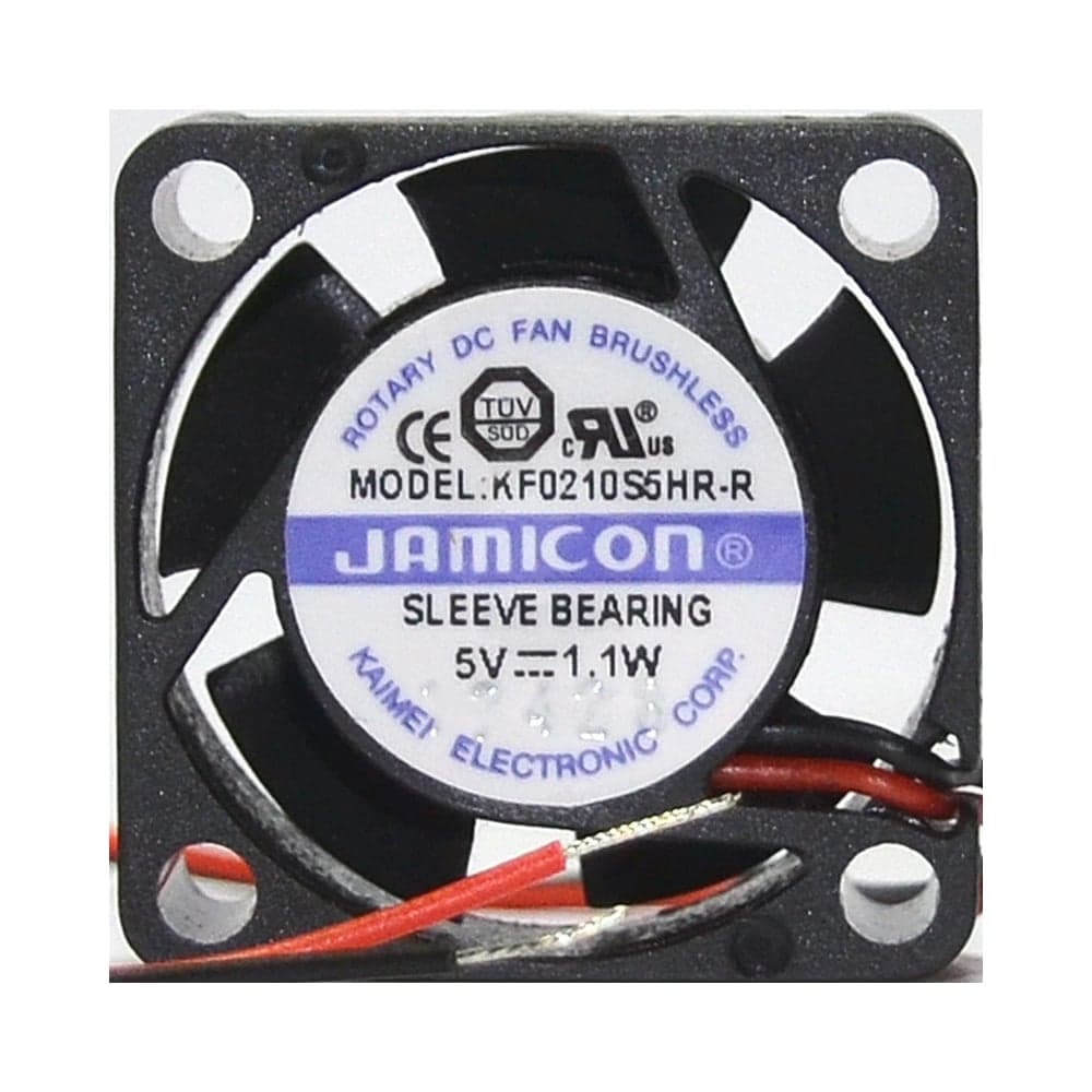 Вентилятор JAMICON KF0210S5HR-R (KF0210S5HR022-047R) (13000RPM) 5V/0,22A (25x25x10) S(втулка) CFM2,54/dBA32,1, провод C00035721
