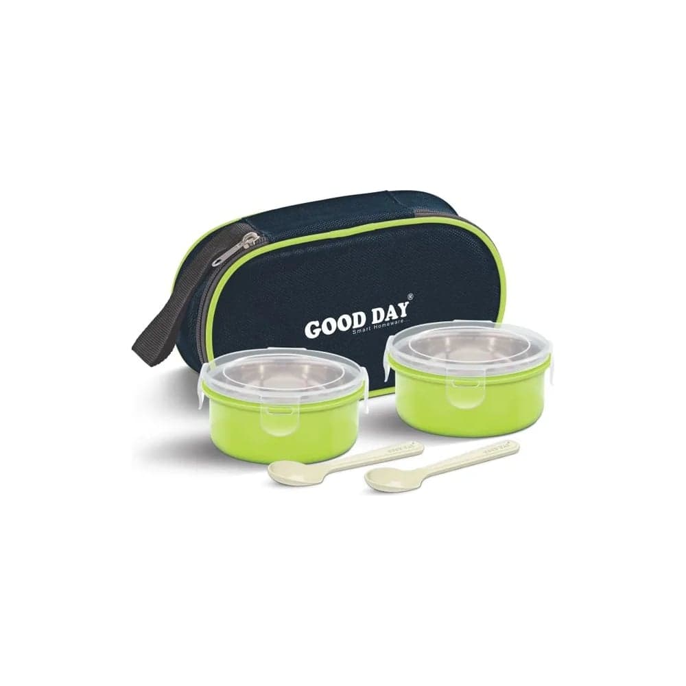 Ланч-бокс GOOD DAY EAT FRESH 2x330 мл Green GL33566GN