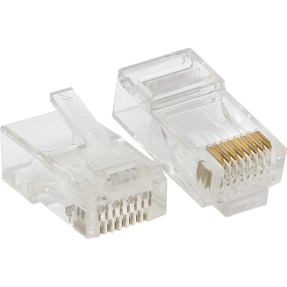 Коннектор RJ-45 EKF TERACOM PRO неэкранированный, 8P8C, 30мкд, Cat.6, универсальный, упаковка 20 штук TRP-PLUG-6UTP-20