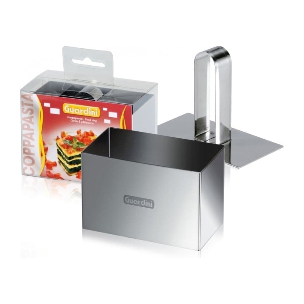 Кулинарная форма GUARDINI Food Ring Прямоугольник с прессом, 9x5 см 15665