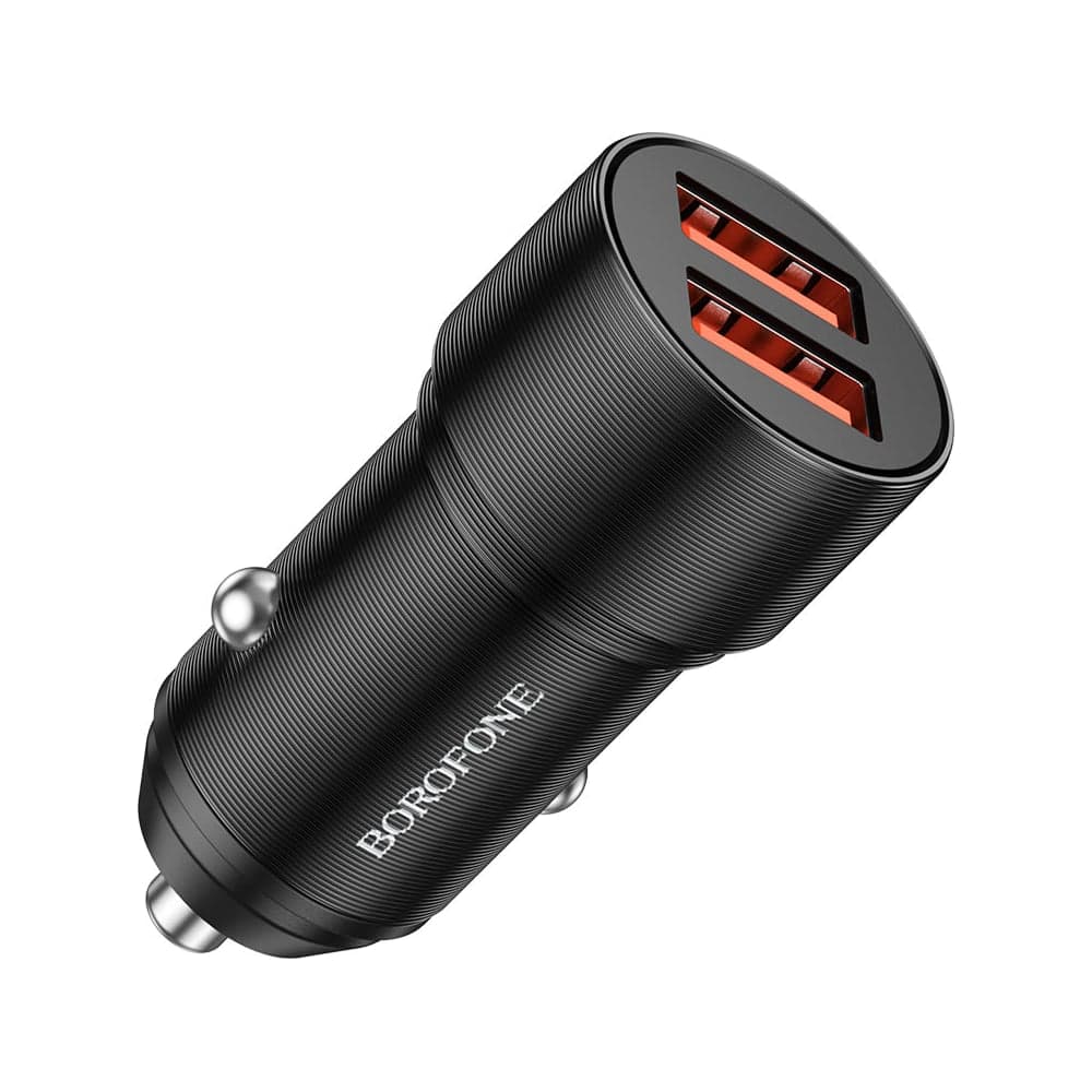 Автомобильное зарядное устройство Borofone bz19 wisdom 2xusb, 2.4a черный 0L-00057167