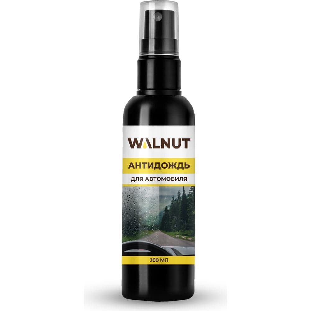Антидождь для стекол и зеркал автомобиля WALNUT 200 мл WLN0452