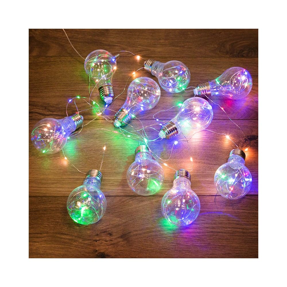 Светодиодная гирлянда Neon-NightРетро-лампы, мультиколор, питание 3xAA, 3 м 303-079