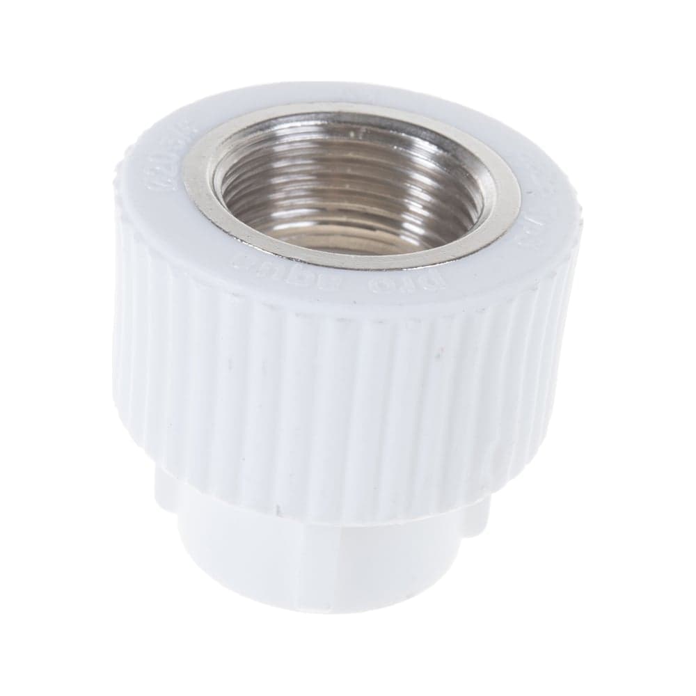 Комбинированная муфта PRO AQUA PP-R ВР белая d-20 мм 3/4" PA22010Pb