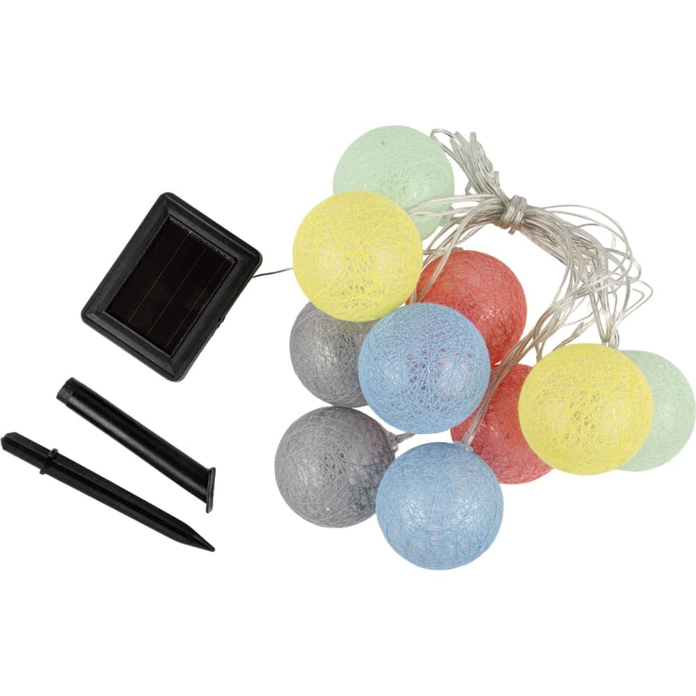 Садовая гирлянда Uniel на солнечной батарее usl-s-139/pm2000 cotton balls UL-00010436