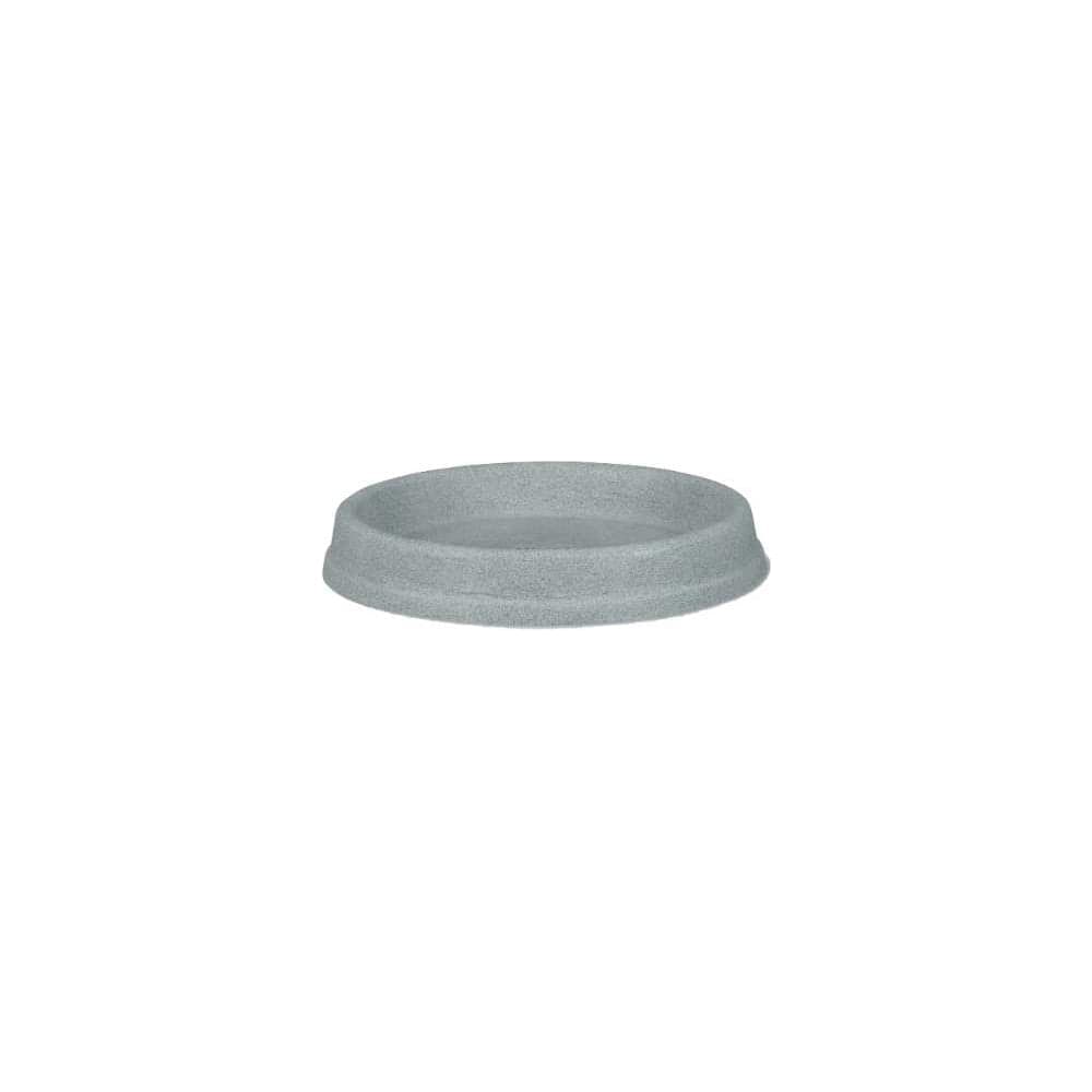 Пластиковый поддон Scheurich 370 Stony Grey диаметр 38 см, высота 4 см, серый камень 061359