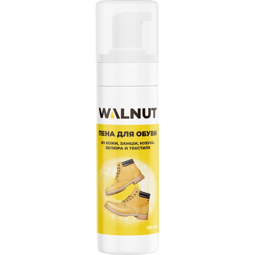 Пена для чистки обуви из замши и нубука WALNUT 150 мл WLN0357