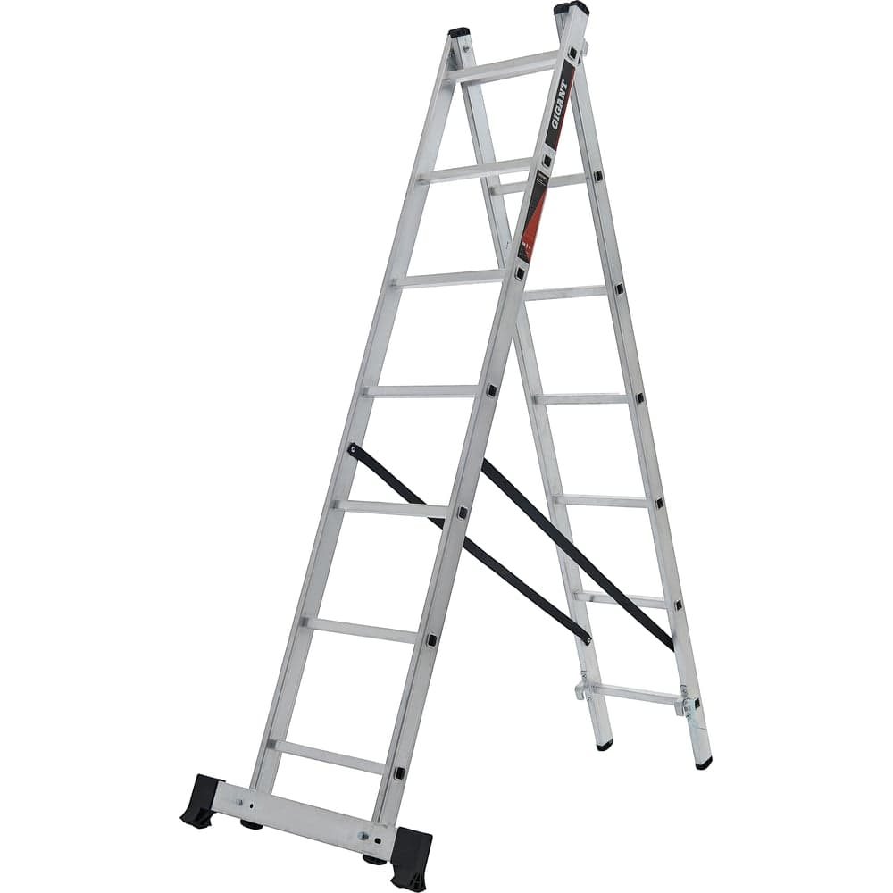 Двухсекционная лестница Gigant 7 ступеней L-02 2х7