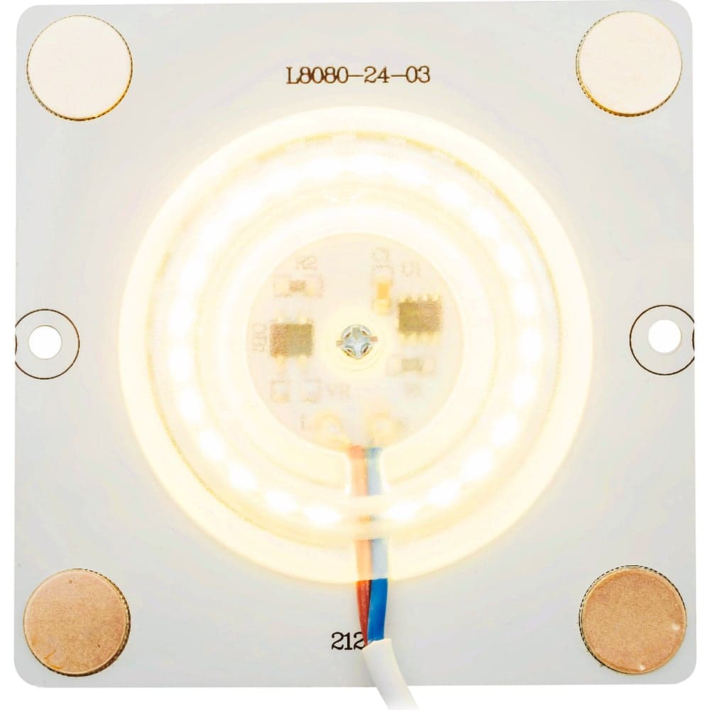 Светодиодная плата Apeyron 220В, 12Вт, smd2835, IP20, 80Лм/Вт, 80х80мм, с линзой, 2700К / 02-18