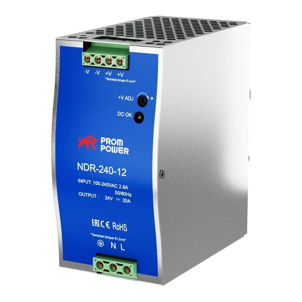 Источник питания Prompower ndr-240-12, на выходе 12 В DC, 20 а, 240 Вт. входное 85-264 В AC (120-370 В DC) NDR24012