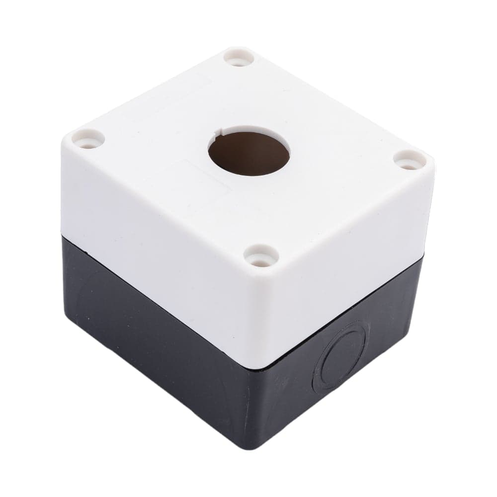 Кнопочный корпус EKF 1 кнопка КП101 пластиковый белый cpb-101-w