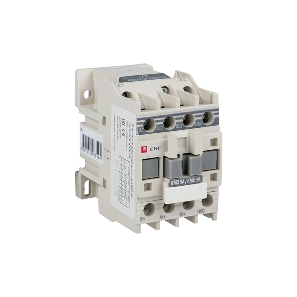 Малогабаритный контактор EKF КМЭ 9А 220В 1NO PROxima ctr-s-9-220