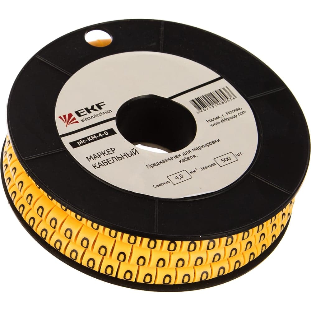 Кабельный маркер EKF 4.0кв.мм 0 500ед, ЕС-2, plc-KM-4-0 3409823