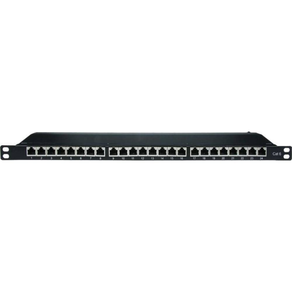 Патч-панель DKC 19", 0.5 u,cat6, 24 порта rj45, экранированная RN6PPF2405