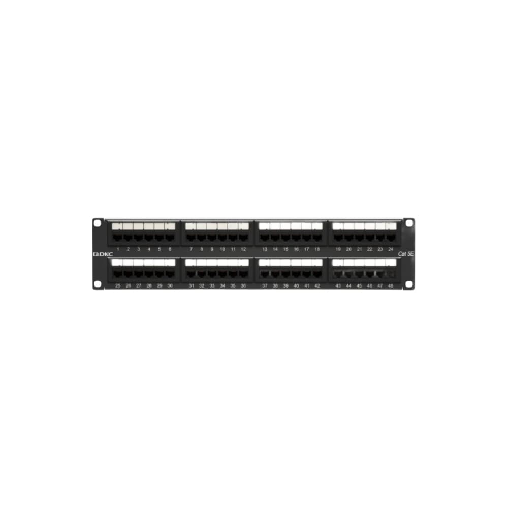 Патч-панель DKC 19",2u,cat5e, 48 портов rj45, неэкранированная RN5PPU242