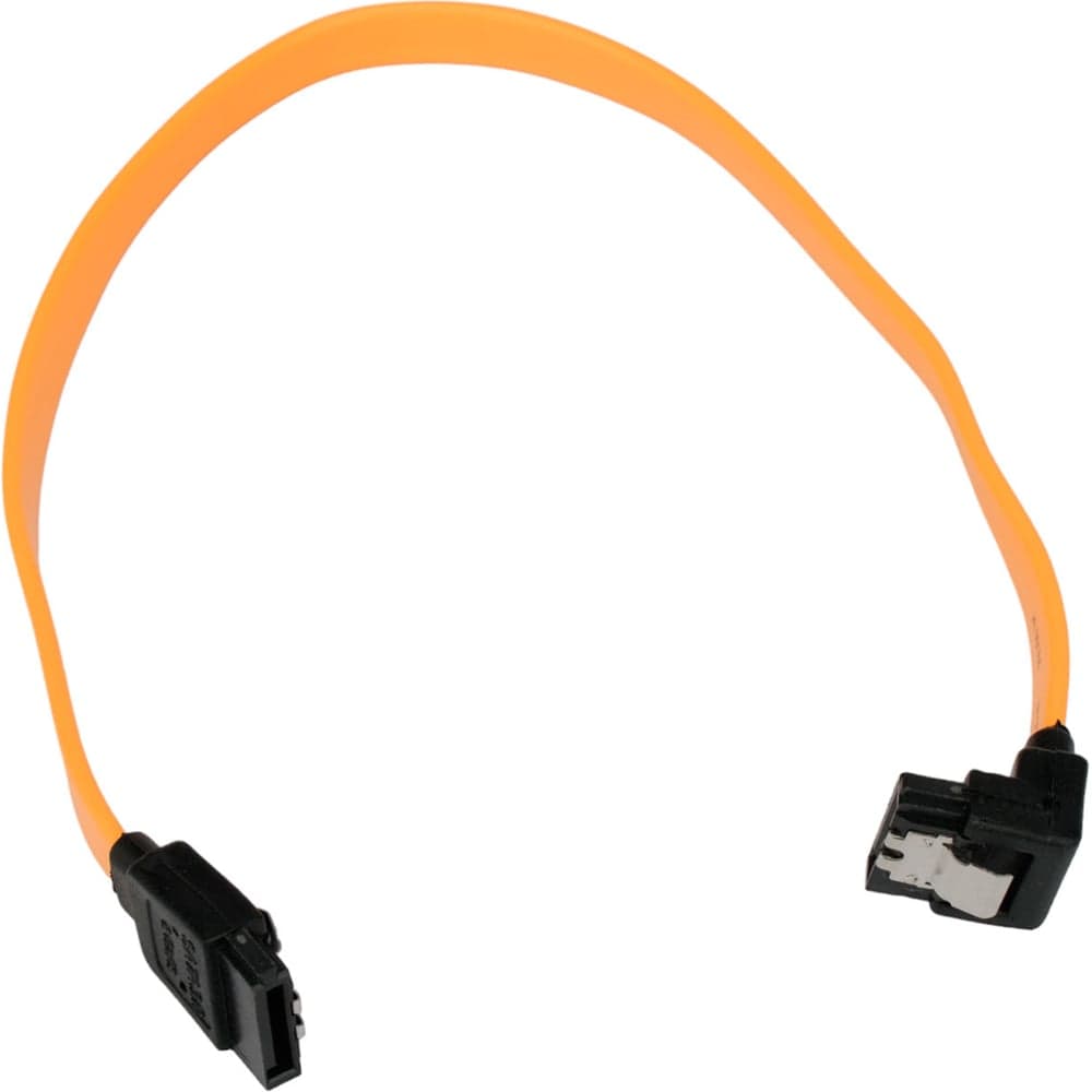 Интерфейсный кабель Cablexpert sata, sata3 7pin/7pin, 30см,мет.защелка,желтый,пакет, CC-SATAM-DATA90-YL-30CM