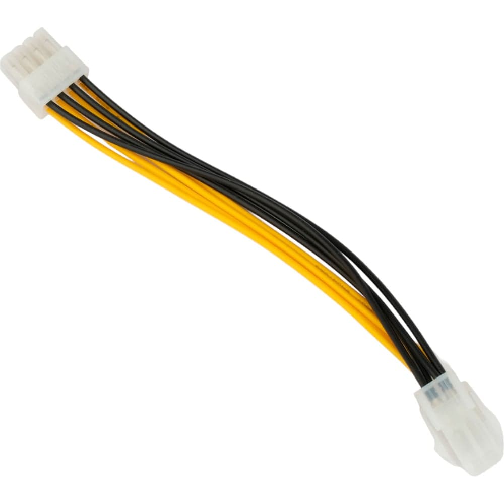 Удлинитель кабеля питания Cablexpert pcie 8pin(m)/ pcie 4pin(f), 20см, пакет, CC-PSU-84-20CM