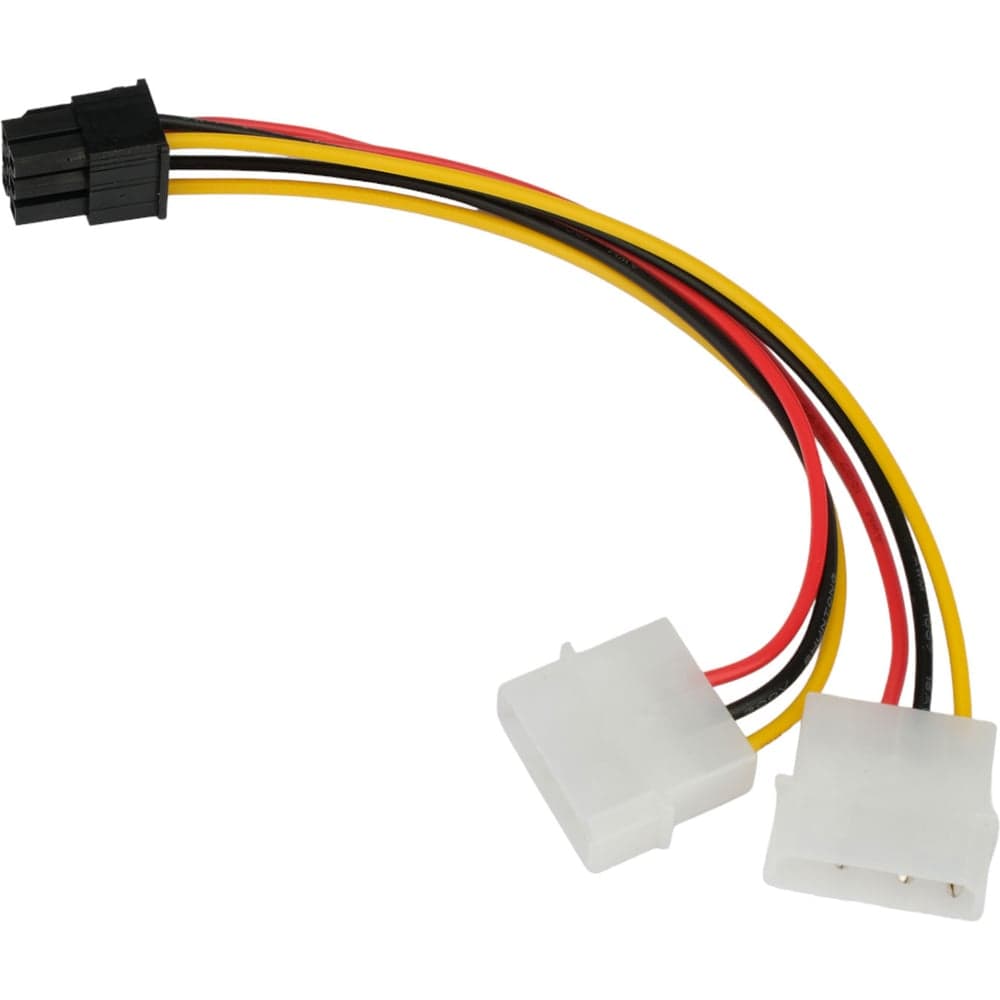 Кабель питания Cablexpert, molex/pcie 6pin, 15см, пакет, CC-PSU-63-15CM