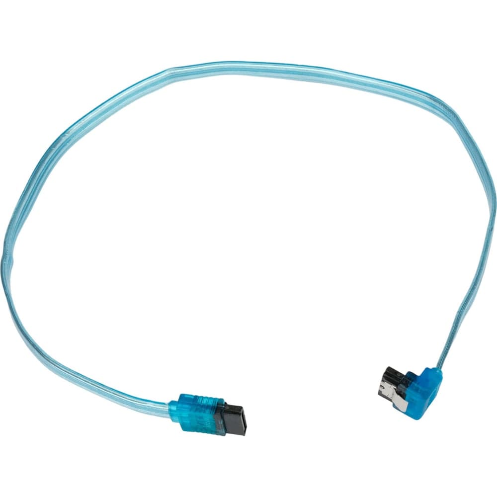 Интерфейсный кабель Cablexpert sata, sata3 7pin/7pin, 50см,мет.защелка,прозрач,пакет, CC-SATAM-DATA90-TR-50CM