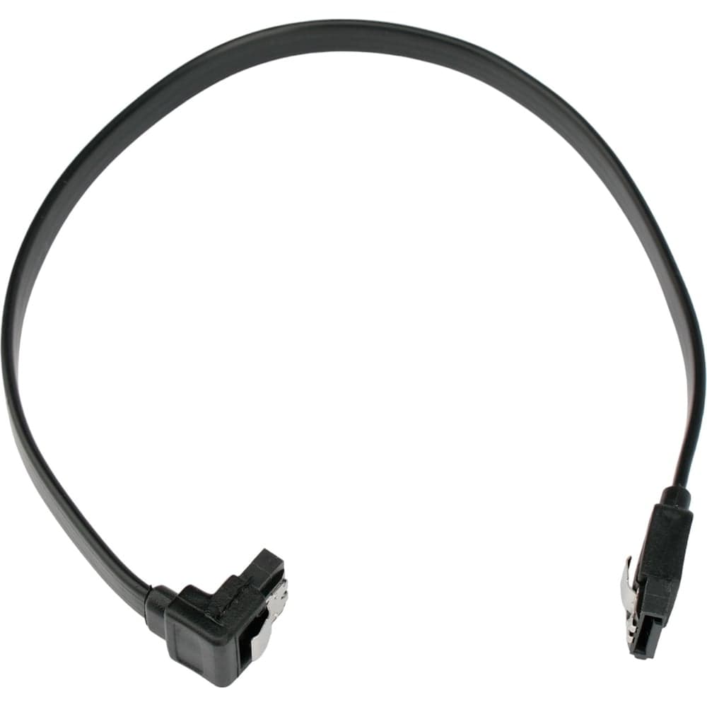 Интерфейсный кабель Cablexpert sata, sata3 7pin/7pin, 30см,мет.защелка,черный, пакет, CC-SATAM-DATA90-BL-30CM