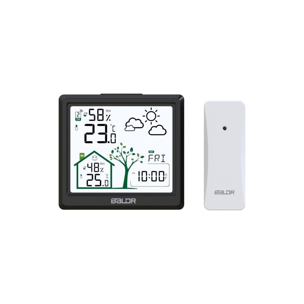 Беспроводная метеостанция BALDR черный B0389WST2H2-BLACK