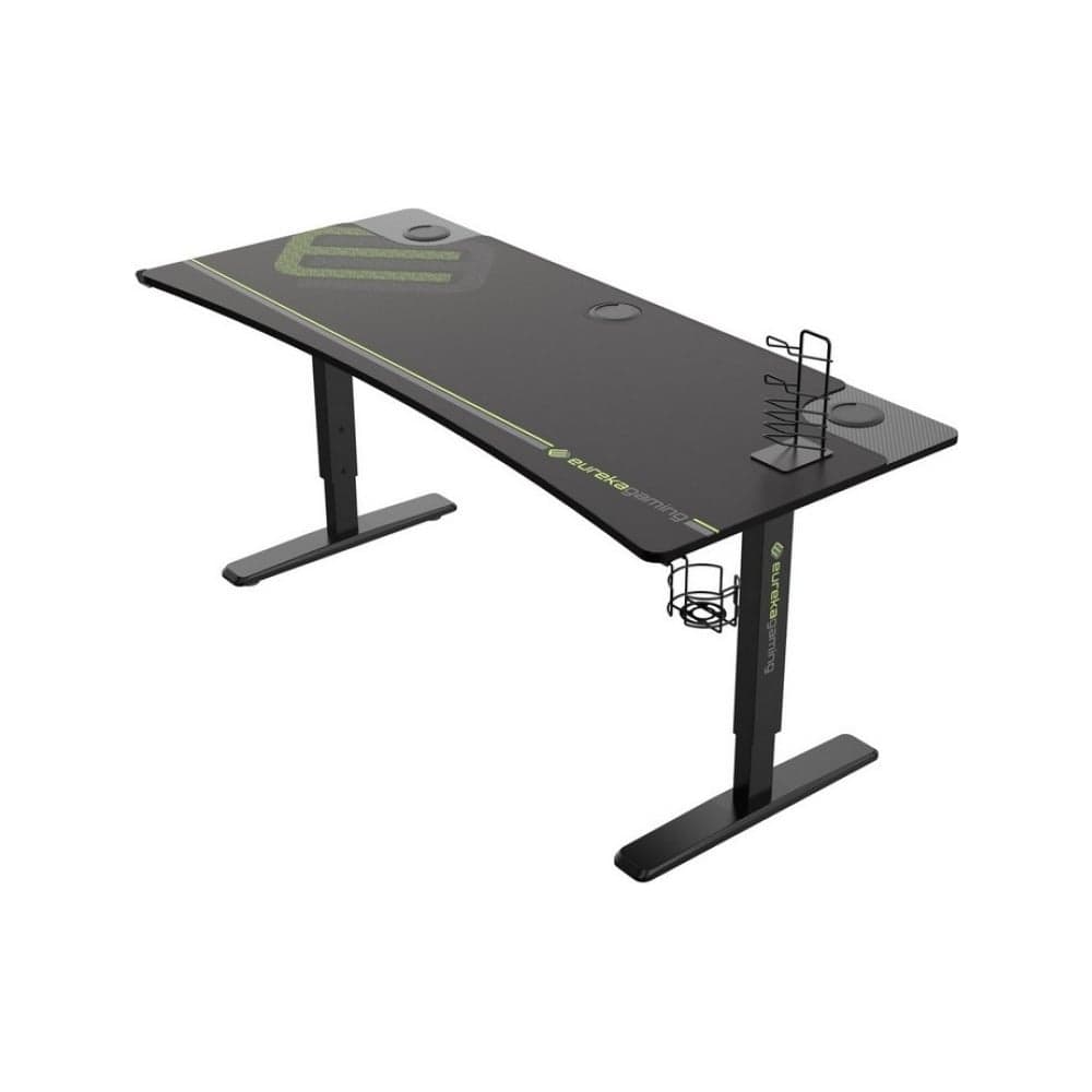 Стол для компьютера, для геймеров EUREKA IM63, Black, с регулировкой по высоте ERK-IM6301-BK