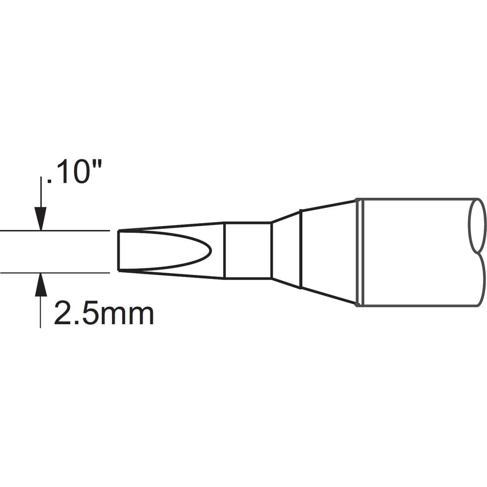 Наконечник клин удлиненный (2.5х18.3 мм) для PS900 METCAL SFV-CH25AR