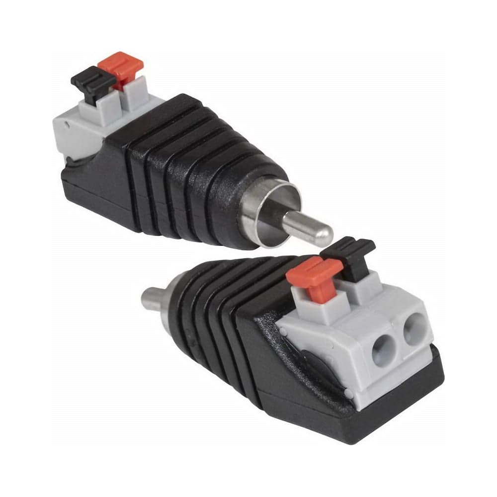 Разъем RCA (Папа) Pro Legend с зажимным механизмом PL2386