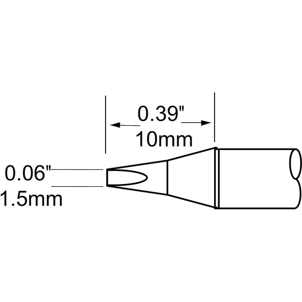 Наконечник (1.5х10 мм; клин) для MFR-H1 METCAL STP-CH15
