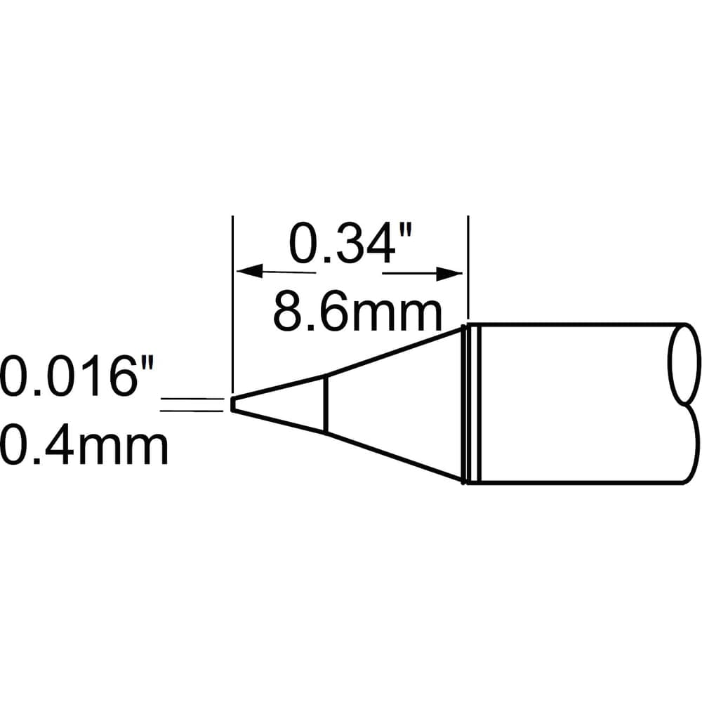 Наконечник (0.4х8.6 мм; конус) для MFR-H1 METCAL STP-CN04