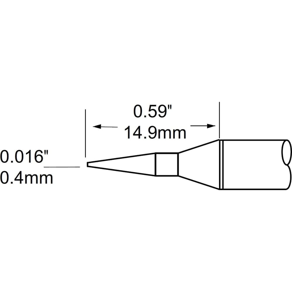 Наконечник (0.4х14.9 мм; конус удлиненный) для MFR-H1 METCAL SCP-CNL04