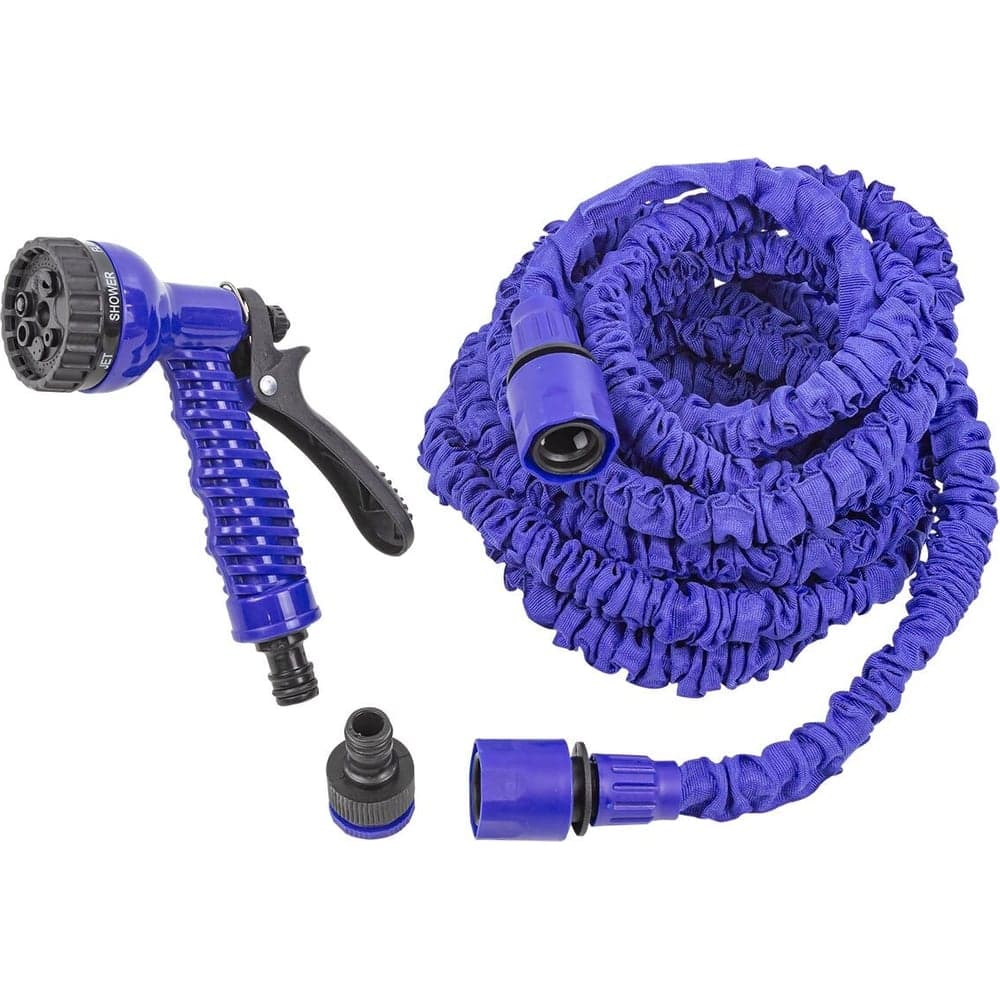 Поливочный расширяющийся шланг в комплекте с пистолетом-распылителем WMC TOOLS иск. латекс, 15 м, 7 режимов полива WMC-TG7106003 New(54698)