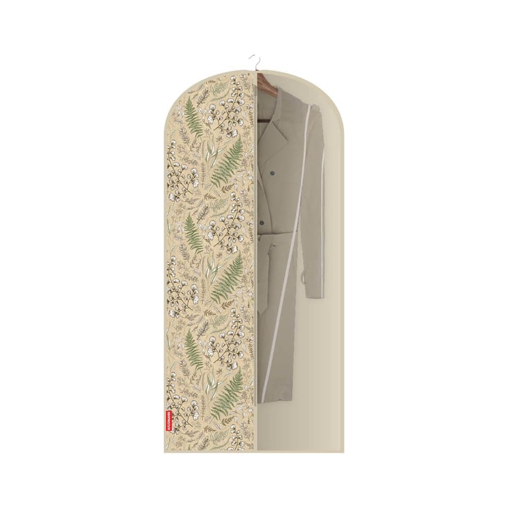 Чехол для одежды Hausmann ПЭТ/ПП, 60x137 см, растительный принт/бежевый HM-PICF20