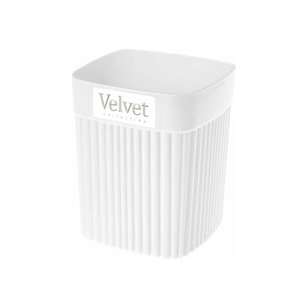Стакан Econova "velvet" 90x90x110 мм, 0,65л (белый) 433239316