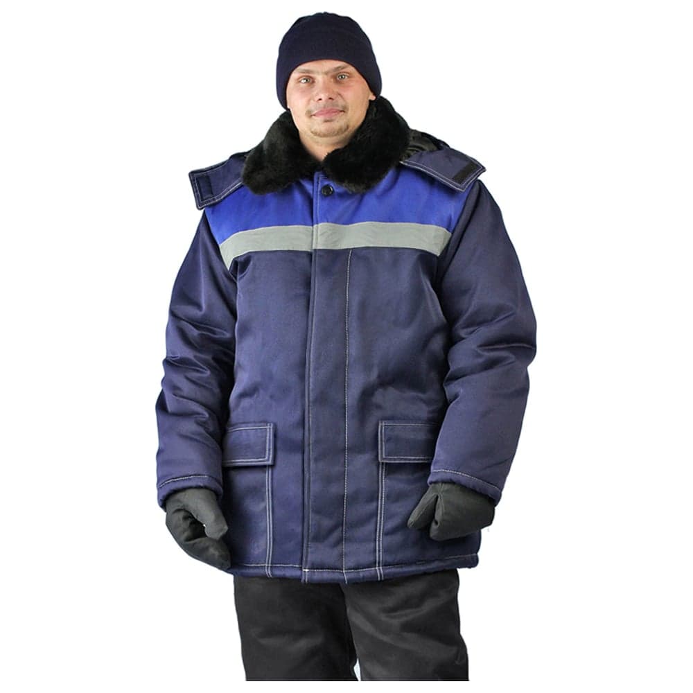 Зимняя куртка URSUS УРАЛ темно-синяя/васильковая, КУР802-040; 44-46, 182-188