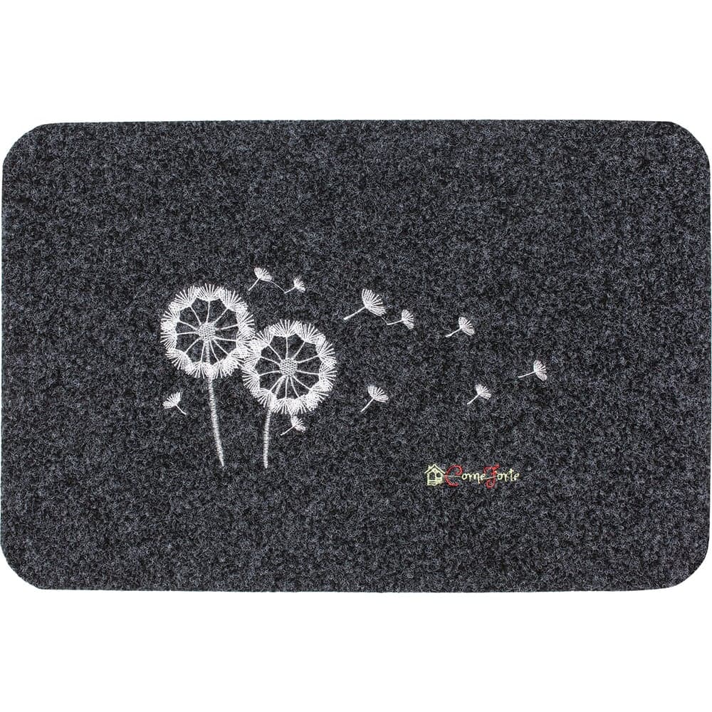 Влаговпитывающий коврик ComeForte «ВЕЛЮР» Одуванчик 40x60см Серый TCLR/W-1002