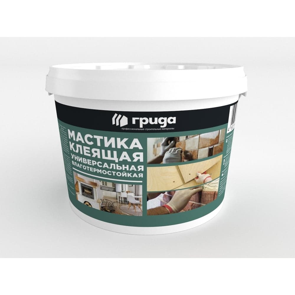 Клеящая влаготермостойкая мастика ГРИДА 6 кг 4770