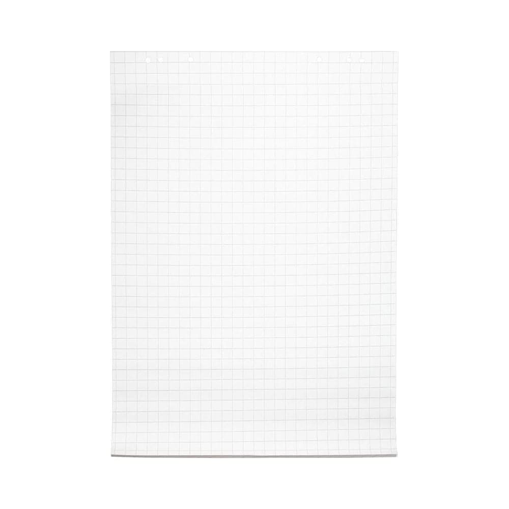 Бумага для флипчартов Комус блок бумаги, клетка, 67,5x98, 20 листов, 80 гр. 273509