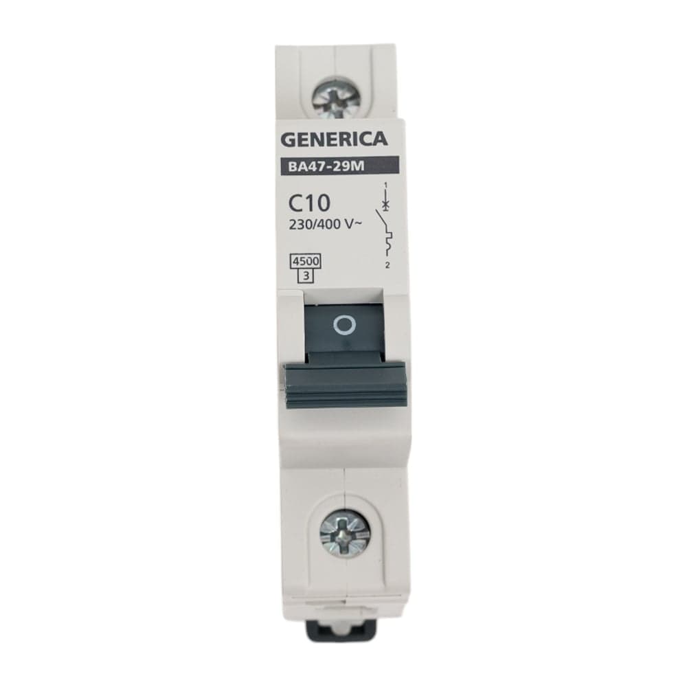 Автоматический выключатель GENERICA ВА47-29М 1p 10а 4,5кА c MVA21-1-010-C-G
