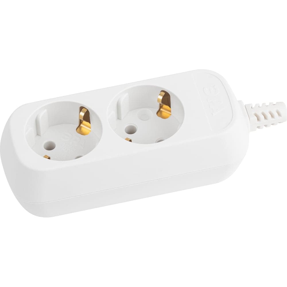 Колодка ЭРА KX-2e 2 розетки, с зазeмлением Б0028339