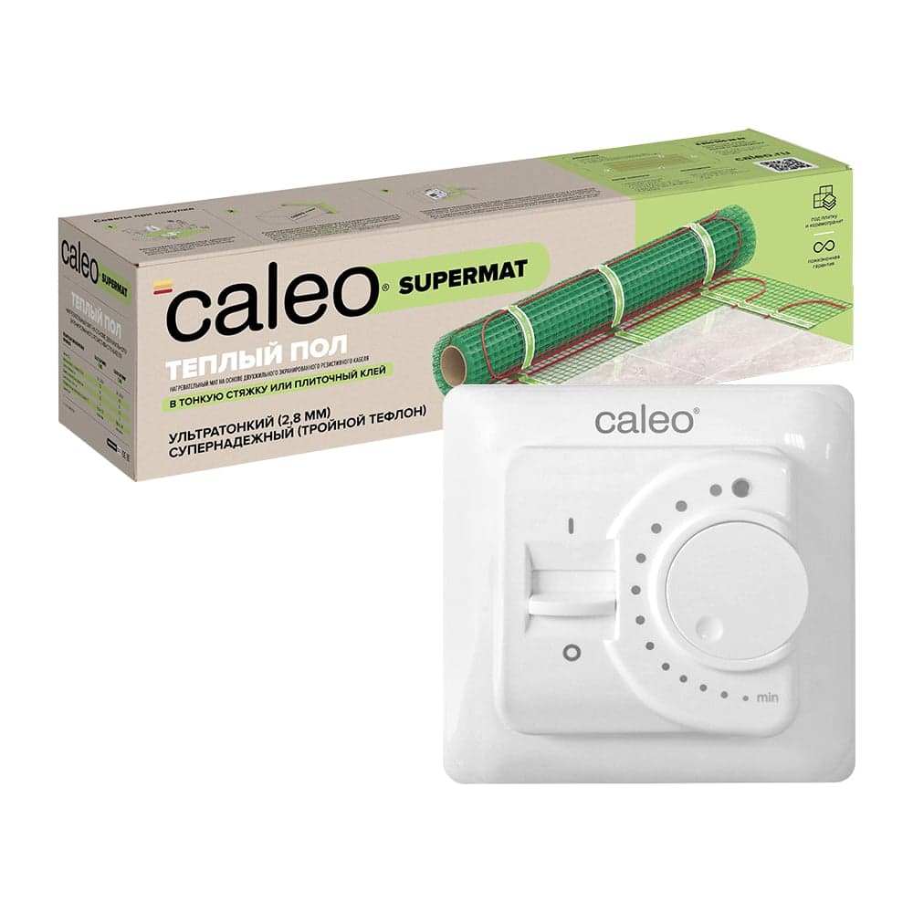 Комплект теплого пола SUPERMAT (СУПЕРМАТ) 200-0,5-7,0 + SM160 (СМ160) Caleo 0К-00001062