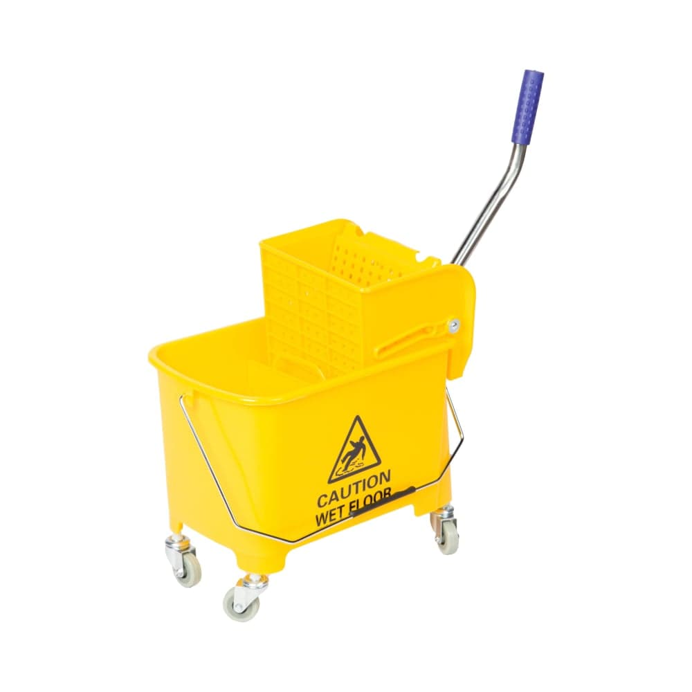 Уборочная тележка Luscan Professional мини, с отжимом, 20 л, 63x27x67 см, желтая 1650255
