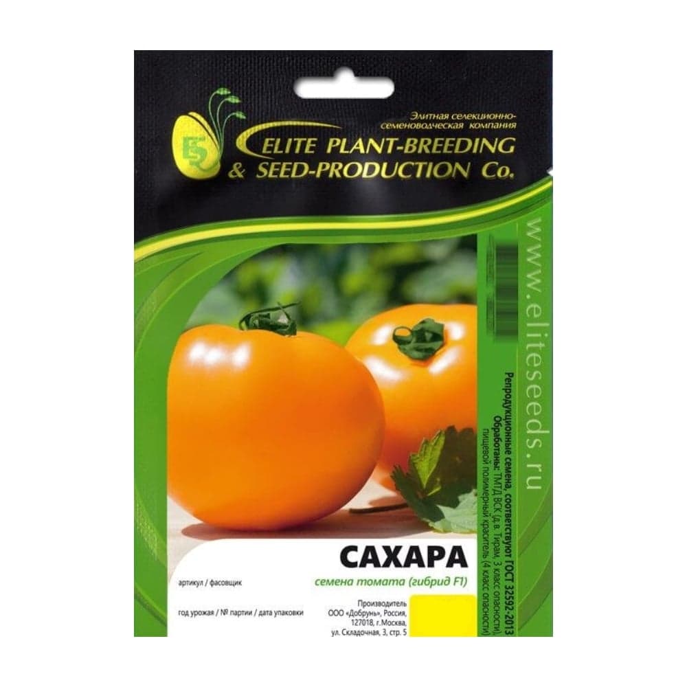 Сахара семена томата 30 шт ЭС мини ELITE PLANT-BREEDING & SEED PRODUCTION Co. 1999945006