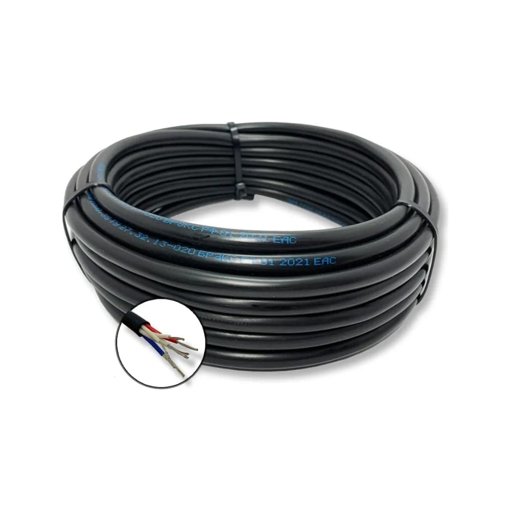 Монтажный кабель МКШ ПРОВОДНИК 3x0.75 мм2, 1м OZ48627L1