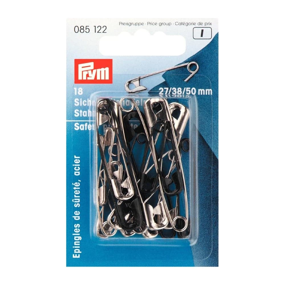 Английские булавки PRYM 18 шт ассорти 085122 сталь черный/под никель 561944
