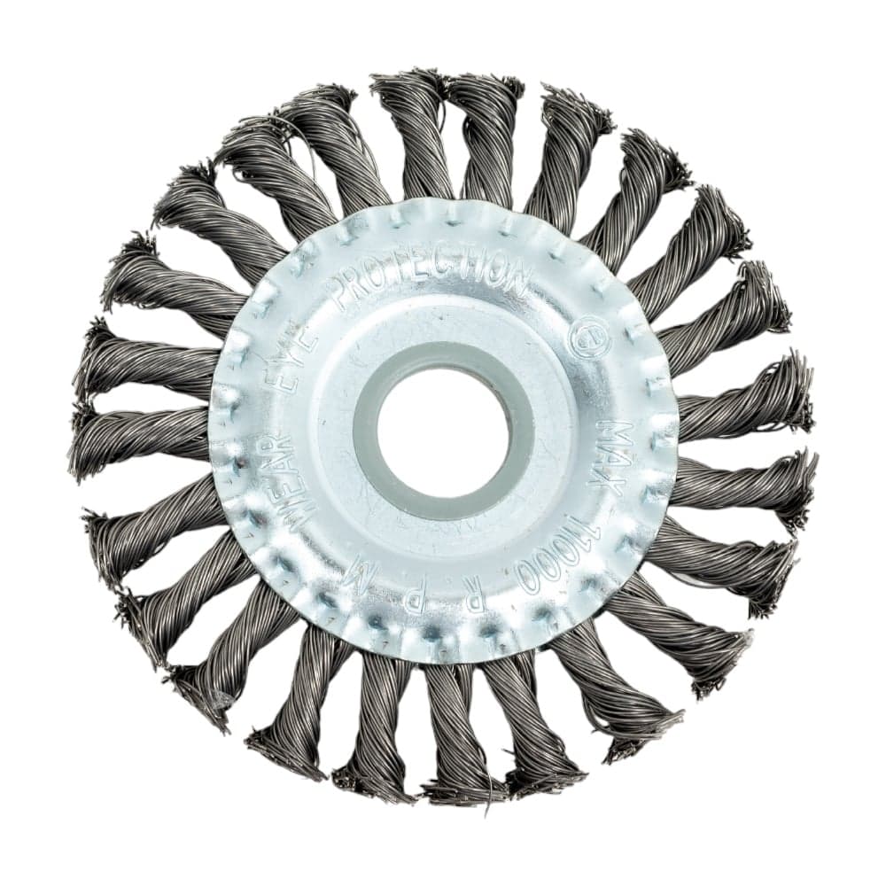Щетка дисковая жгутовая 125x13x22.2 мм, ворс сталь 0.50 мм EuroBrush EB-DST4L 13-012