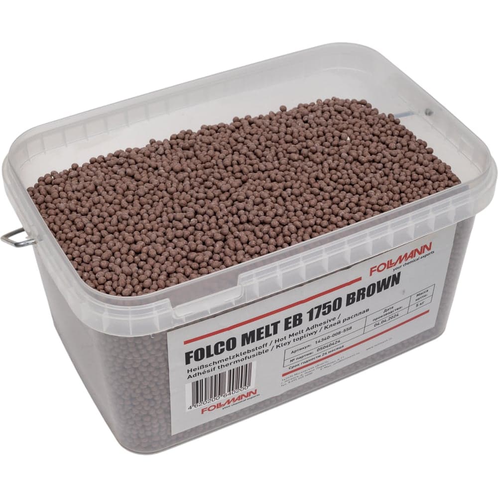 Клей FOLCO MELT EB 1750 BROWN расплав (ведро 5 кг) Follmann 14340-008-558 - 2